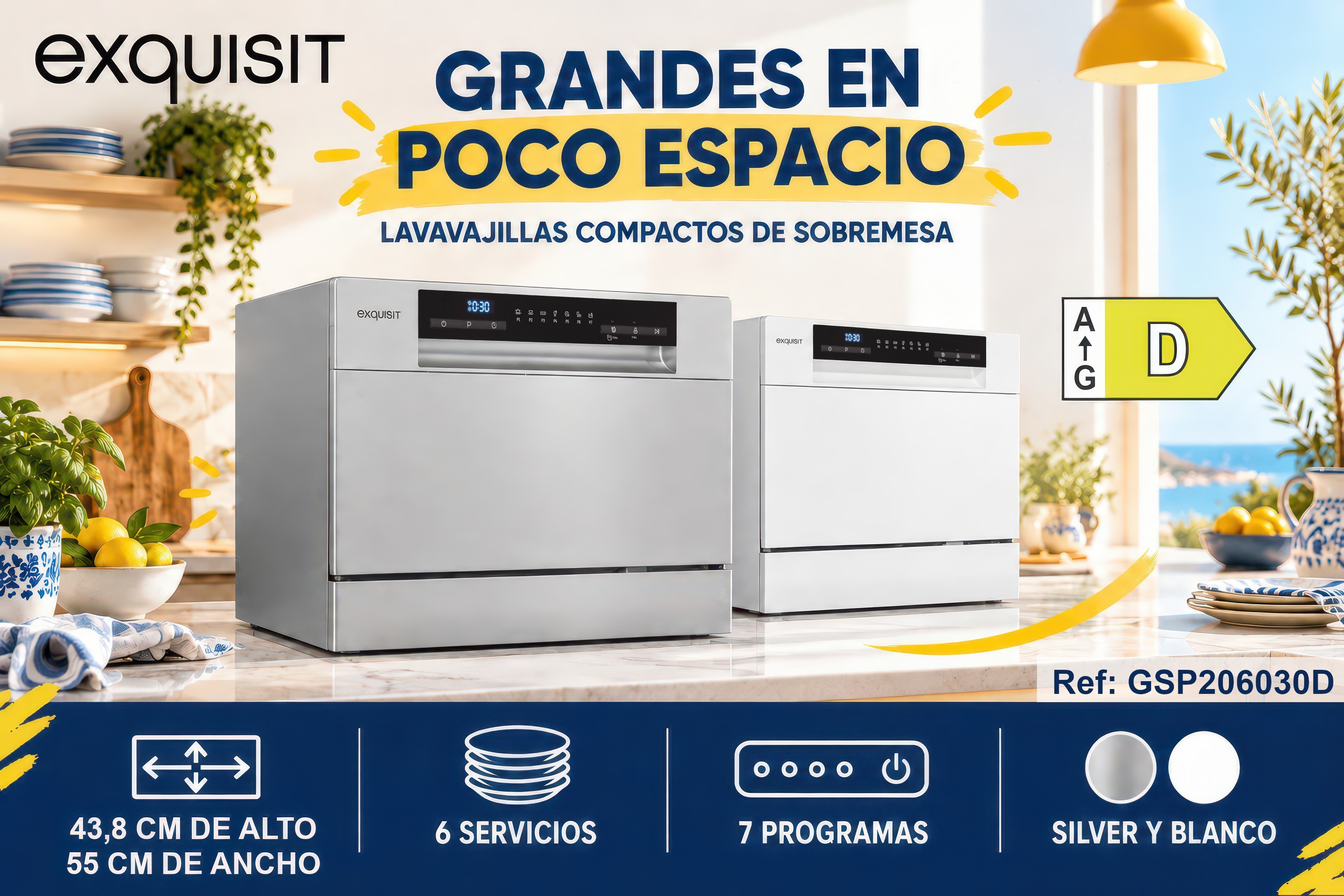LAVAVAJILLAS COMPACTOS EXQUISIT